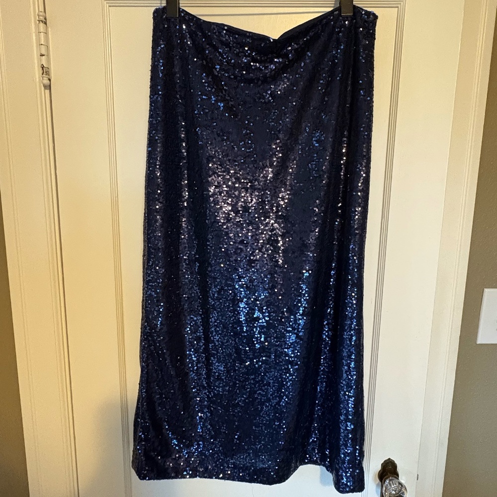 Gap Sequin Maxi Skirt size LT